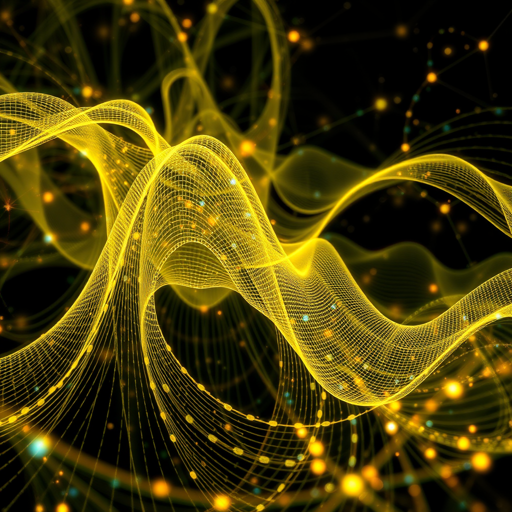 Abstract visualization of neural network interference patterns showing glitched digital waves and electromagnetic disturbances representing echo field phenomena